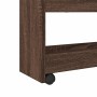 Narrow storage cart 4 levels brown oak wood by , Kitchen and dining carts - Ref: Foro24-855265, Price: 59,39 €, Discount: %