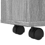 Narrow bathroom cabinet with wheels in Sonoma gray wood by , Lockers and storage cabinets - Ref: Foro24-855273, Price: 111,44...