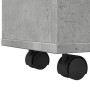 Narrow bathroom cabinet with wheels, gray wood concrete by , Lockers and storage cabinets - Ref: Foro24-855271, Price: 108,27...