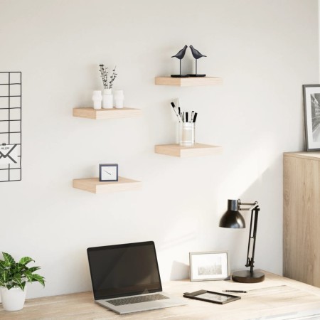 Floating shelves 4 units engineered wood 23x23.5x4 cm by , Shelves and shelves - Ref: Foro24-4010681, Price: 40,79 €, Discoun...