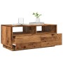 Aged wood coffee table with LED lights 90x49x40 cm by , Coffee table - Ref: Foro24-857710, Price: 114,35 €, Discount: %