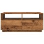 Aged wood coffee table with LED lights 90x49x40 cm by , Coffee table - Ref: Foro24-857710, Price: 114,35 €, Discount: %