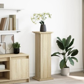 Exhibition pedestal with Sonoma oak storage 31x30x90 cm by , Pot stands - Ref: Foro24-854609, Price: 55,45 €, Discount: %