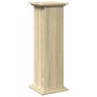 Pedestal expositor con almacenaje roble Sonoma 31x30x90 cm de , Soportes para macetas - Ref: Foro24-854609, Precio: 66,27 €, ...