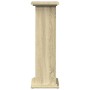 Pedestal expositor con almacenaje roble Sonoma 31x30x90 cm de , Soportes para macetas - Ref: Foro24-854609, Precio: 66,27 €, ...