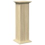 Pedestal expositor con almacenaje roble Sonoma 31x30x90 cm de , Soportes para macetas - Ref: Foro24-854609, Precio: 66,27 €, ...