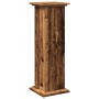 Pedestal expositor con almacenaje madera envejecida 31x30x90 cm de , Soportes para macetas - Ref: Foro24-854614, Precio: 55,4...