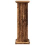 Pedestal expositor con almacenaje madera envejecida 31x30x90 cm de , Soportes para macetas - Ref: Foro24-854614, Precio: 55,4...