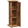 Pedestal expositor con almacenaje madera envejecida 31x30x90 cm de , Soportes para macetas - Ref: Foro24-854614, Precio: 55,4...