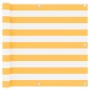 Balcony awning white and yellow oxford fabric 90x600 cm by vidaXL, Umbrellas - Ref: Foro24-134907, Price: 44,83 €, Discount: %