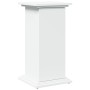 White wooden display pedestal with storage 31x30x60 cm by , Pot stands - Ref: Foro24-854616, Price: 53,72 €, Discount: %