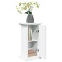 White wooden display pedestal with storage 31x30x60 cm by , Pot stands - Ref: Foro24-854616, Price: 53,72 €, Discount: %