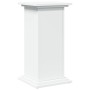 White wooden display pedestal with storage 31x30x60 cm by , Pot stands - Ref: Foro24-854616, Price: 53,72 €, Discount: %