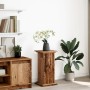 Pedestal display with aged wood storage 31x30x60 cm by , Pot stands - Ref: Foro24-854623, Price: 49,11 €, Discount: %