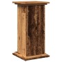 Pedestal expositor con almacenaje madera envejecida 31x30x60 cm de , Soportes para macetas - Ref: Foro24-854623, Precio: 49,1...