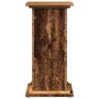 Pedestal expositor con almacenaje madera envejecida 31x30x60 cm de , Soportes para macetas - Ref: Foro24-854623, Precio: 49,1...