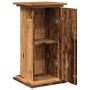 Pedestal display with aged wood storage 31x30x60 cm by , Pot stands - Ref: Foro24-854623, Price: 49,11 €, Discount: %