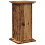 Pedestal expositor con almacenaje madera envejecida 31x30x60 cm de , Soportes para macetas - Ref: Foro24-854623, Precio: 49,1...