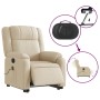 Electric reclining lift massage chair in cream fabric by , Armchairs - Ref: Foro24-3205247, Price: 336,49 €, Discount: %