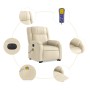 Sillón de masaje eléctrico reclinable elevable tela crema de , Sillones - Ref: Foro24-3205247, Precio: 336,84 €, Descuento: %