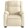 Sillón de masaje eléctrico reclinable elevable tela crema de , Sillones - Ref: Foro24-3205247, Precio: 336,84 €, Descuento: %