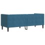 Sofá Chesterfield 3 plazas con cojines terciopelo azul de , Sofás - Ref: Foro24-372701, Precio: 297,83 €, Descuento: %