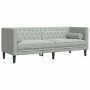 Chesterfield-Sofas mit 2-teiligen Kissen aus hellgrauem Samt. von , Sofas - Ref: Foro24-3209291, Preis: 579,95 €, Rabatt: %