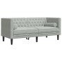 Chesterfield-Sofas mit 2-teiligen Kissen aus hellgrauem Samt. von , Sofas - Ref: Foro24-3209291, Preis: 579,95 €, Rabatt: %