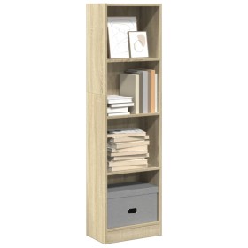 Engineered wood bookshelf in Sonoma oak, 40x24x143 cm by , Bookcases and shelves - Ref: Foro24-857785, Price: 49,05 €, Discou...