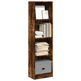 Rauchige Eichenholz-Ingenieurholzregal 40x24x143 cm von , Bücherregale und Regale - Ref: Foro24-857787, Preis: 49,99 €, Rabat...