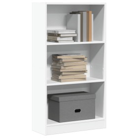 Estantería de madera de ingeniería blanca 60x24x109 cm de , Librerías y estanterías - Ref: Foro24-857803, Precio: 51,29 €, De...