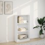 Engineered wood white shelf 60x24x109 cm by , Bookcases and shelves - Ref: Foro24-857803, Price: 51,29 €, Discount: %