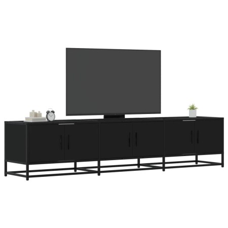 Mueble de TV madera de ingeniería negro 180x35x41 cm de , Muebles TV - Ref: Foro24-3300785, Precio: 125,96 €, Descuento: %