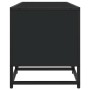 Engineered wood TV stand in black, 180x35x41 cm by , TV Furniture - Ref: Foro24-3300785, Price: 125,96 €, Discount: %