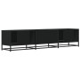 Engineered wood TV stand in black, 180x35x41 cm by , TV Furniture - Ref: Foro24-3300785, Price: 125,96 €, Discount: %