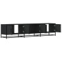 Engineered wood TV stand in black, 180x35x41 cm by , TV Furniture - Ref: Foro24-3300785, Price: 125,96 €, Discount: %