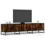 TV stand made of smoked oak engineered wood 180x35x41 cm by , TV Furniture - Ref: Foro24-3300787, Price: 136,25 €, Discount: %