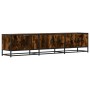 TV stand made of smoked oak engineered wood 180x35x41 cm by , TV Furniture - Ref: Foro24-3300787, Price: 136,25 €, Discount: %