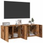 Wand-TV-Möbel 2 Stück aus gealtertem Holz 60x30x41 cm von , Schränke und Lagerung - Ref: Foro24-857663, Preis: 70,99 €, Rabat...