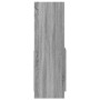 Aparador de madera de ingeniería gris Sonoma 92x33x100 cm de , Librerías y estanterías - Ref: Foro24-855129, Precio: 85,39 €,...