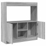 Engineered wood sideboard in Sonoma grey, 92x33x100 cm by , Bookcases and shelves - Ref: Foro24-855129, Price: 85,39 €, Disco...