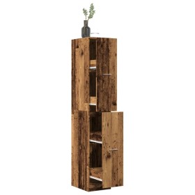 Aged engineered wood medicine cabinet 30x41x174.5 cm by , Lockers and storage cabinets - Ref: Foro24-3309634, Price: 134,31 €...