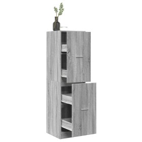 Armario botiquín madera ingeniería gris Sonoma 40x41x144,5 cm de , Taquillas y armarios de almacenamiento - Ref: Foro24-33096...