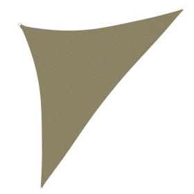 Toldo de vela triangular tela Oxford beige 4x4x5,8 m de vidaXL, Sombrillas - Ref: Foro24-135177, Precio: 35,99 €, Descuento: %