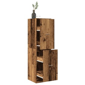 Aged engineered wood medicine cabinet 40x41x144.5 cm by , Lockers and storage cabinets - Ref: Foro24-3309643, Price: 126,99 €...