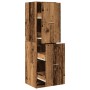 Aged engineered wood medicine cabinet 40x41x144.5 cm by , Lockers and storage cabinets - Ref: Foro24-3309643, Price: 126,46 €...