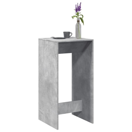 High bar table made of gray concrete engineered wood 51x50x103.5 cm by , Kitchen and dining tables - Ref: Foro24-854421, Pric...