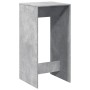 Hoher Barhockertisch aus grauem Beton-Ingenieurholz, 51x50x103,5 cm. von , Küchen- und Esstische - Ref: Foro24-854421, Preis:...