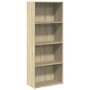 Engineered wood bookshelf in Sonoma oak, 60x30x152 cm. by , Bookcases and shelves - Ref: Foro24-857910, Price: 71,34 €, Disco...