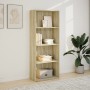 Engineered wood bookshelf in Sonoma oak, 60x30x152 cm. by , Bookcases and shelves - Ref: Foro24-857910, Price: 71,34 €, Disco...